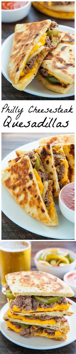 Loaded Philly Cheesesteak Quesadillas