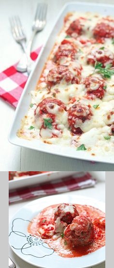 Low Carb Lasagna Meatballs