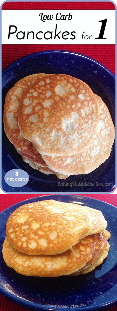 Low Carb Pancakes for 1