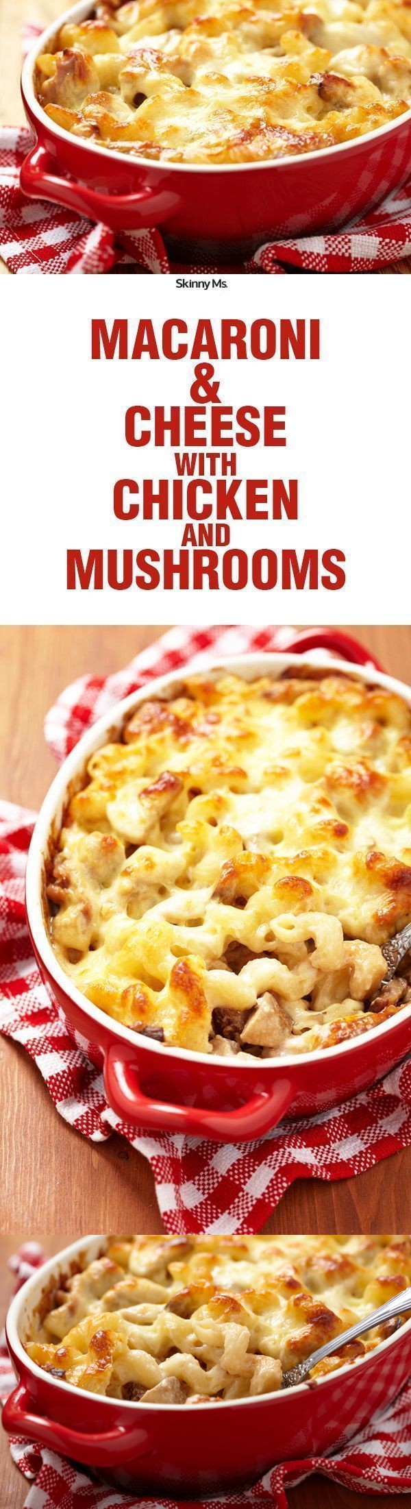 Mac& Cheese with Chicken and Mushrooms