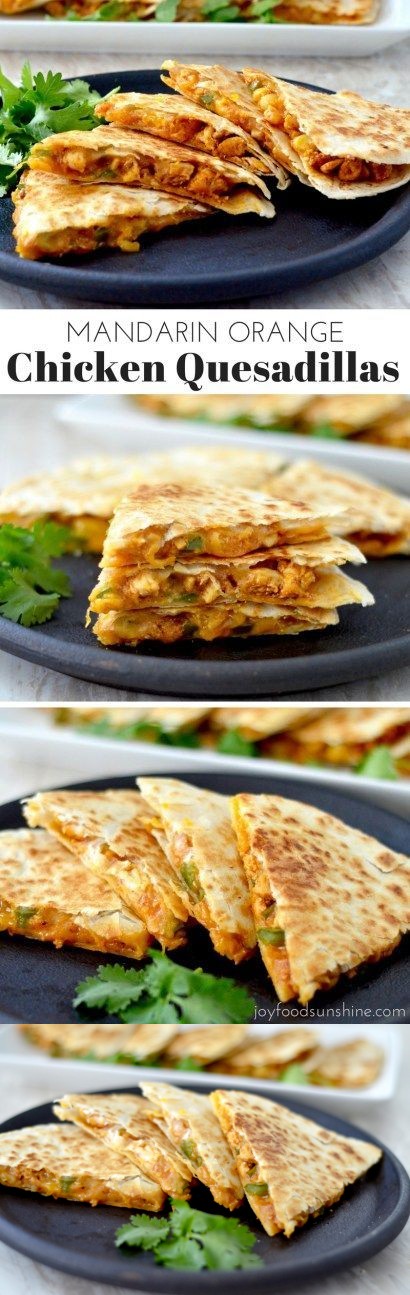 Mandarin Orange Chicken Quesadillas