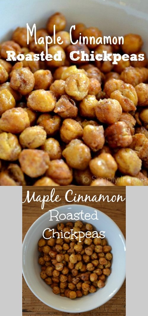 Maple Cinnamon Roasted Chickpeas