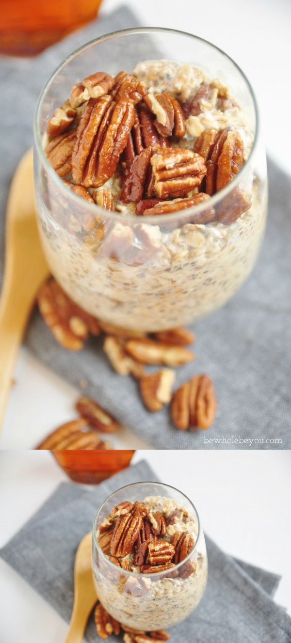 Maple Glazed Pecan Overnight Oats