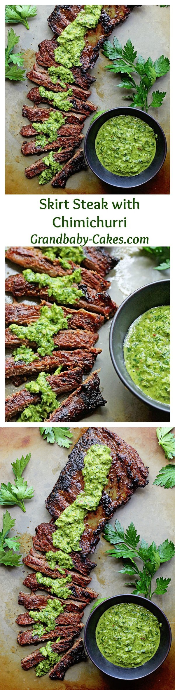 Marinated Skirt Steak with Chimichurri