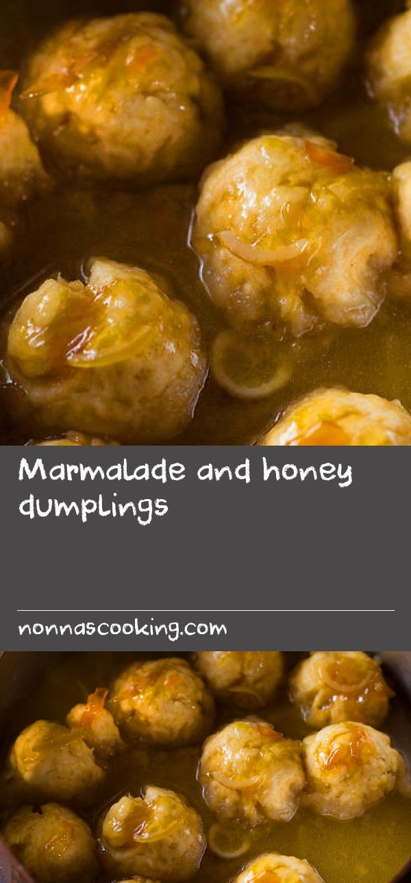 Marmalade and honey dumplings