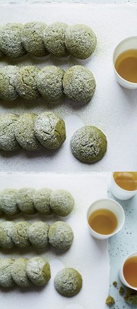 Matcha Tea Cake Cookies