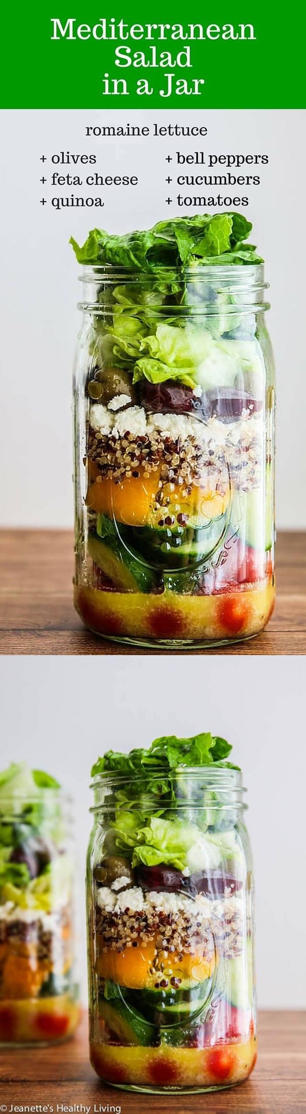 Mediterranean Salad In A Jar