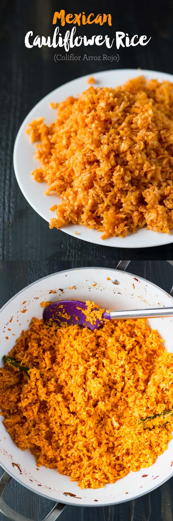 Mexican Cauliflower Rice (Coliflor Arroz Rojo