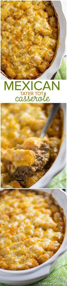 Mexican Tater Tot Casserole