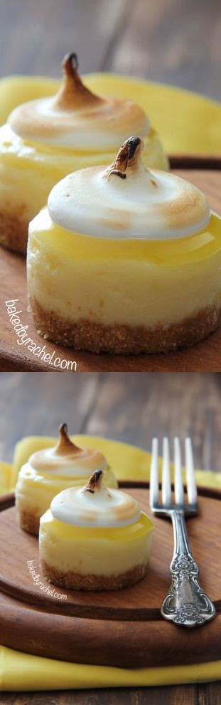 Mini Lemon Meringue Cheesecakes