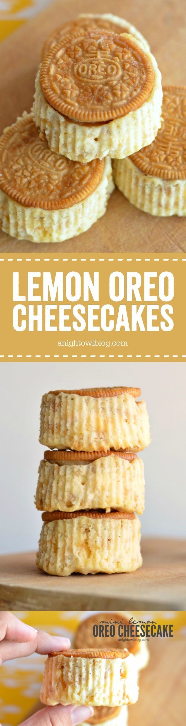 Mini Lemon Oreo Cheesecake