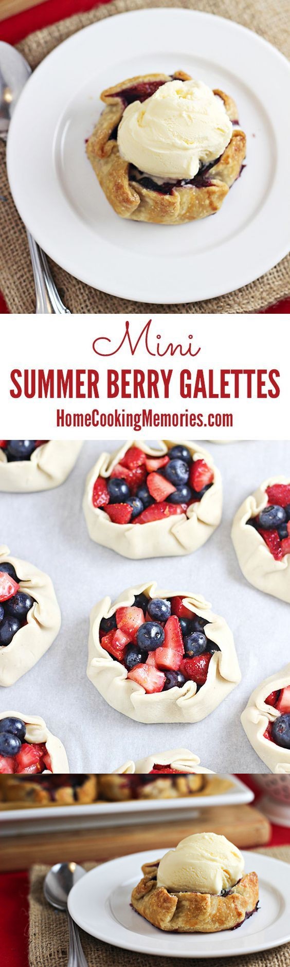 Mini Summer Berry Galettes