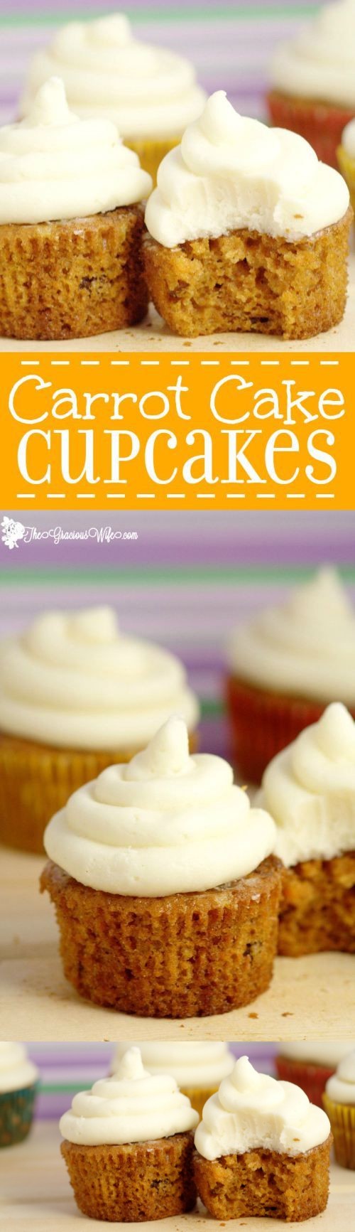 Moist Carrot Cake Cupcakes