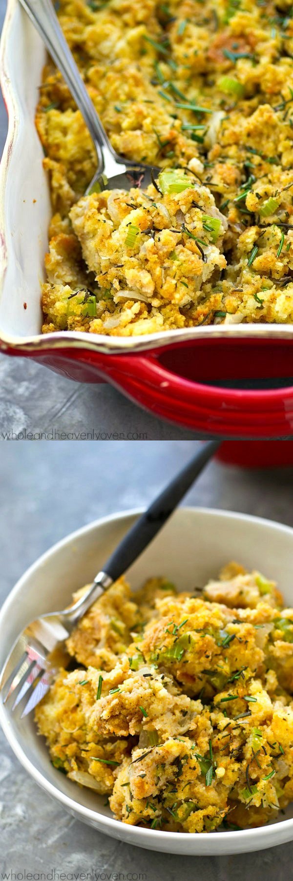 Mom's Thanksgiving Cornbread Stuffing