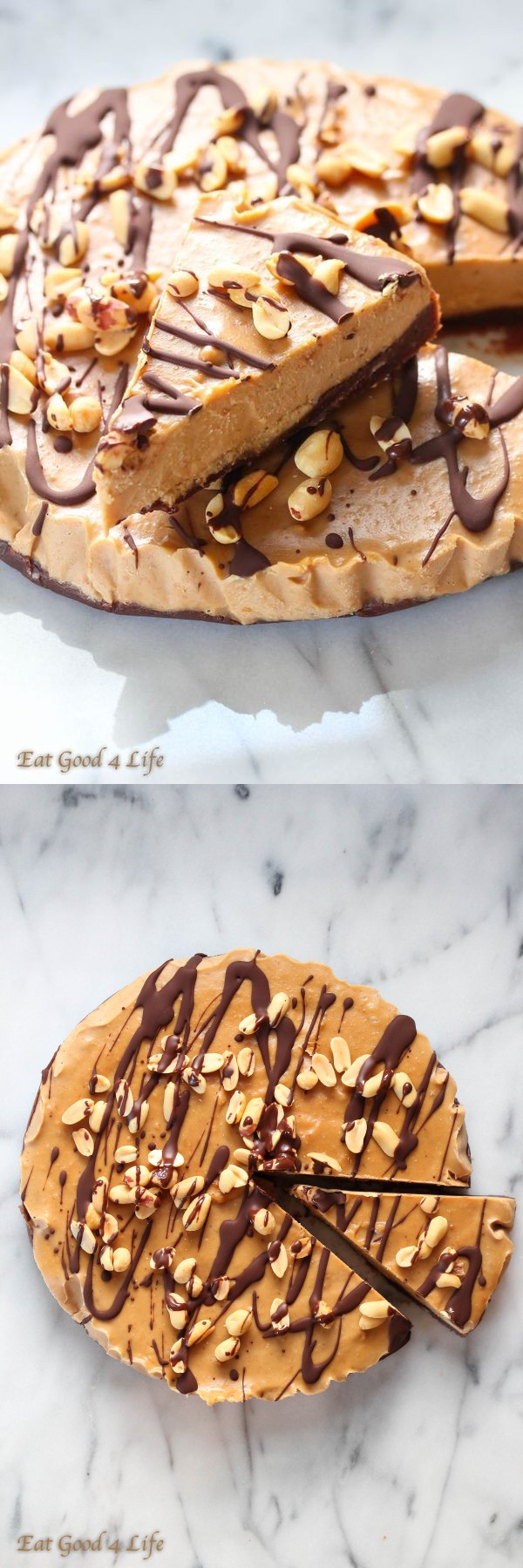 No bake peanut butter pie- Gluten free and vegan