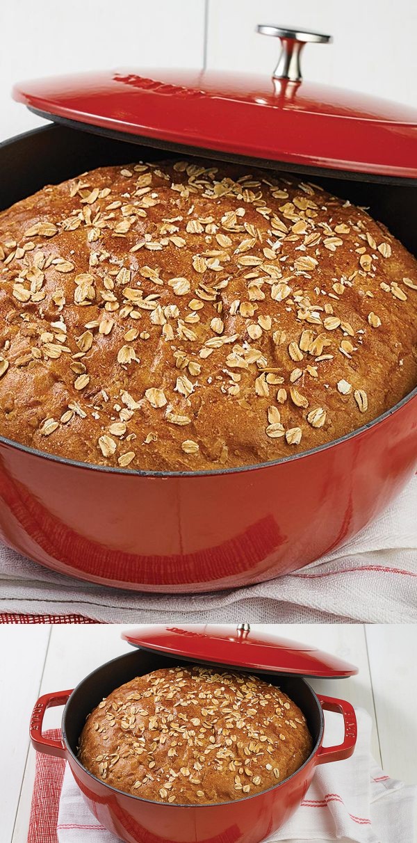 No-Knead Oat Bread