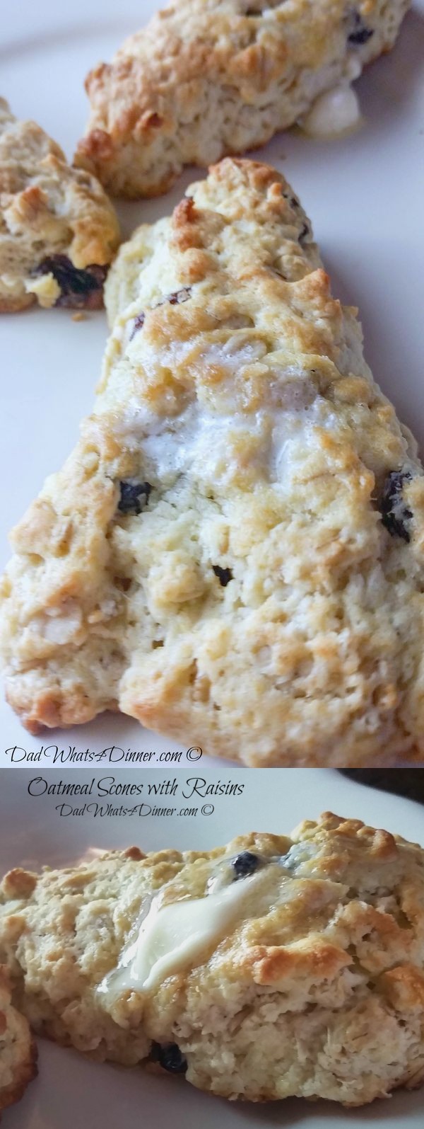 Oatmeal Raisin Scones