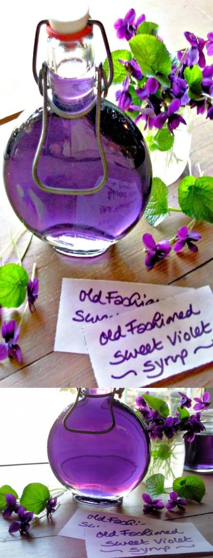 Old Fashioned Sweet Violet Syrup