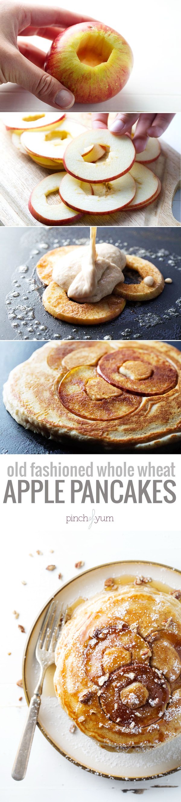 Old Fashioned Whole Wheat Apple Pancakes