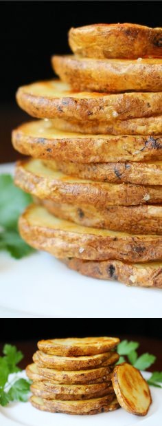 Olive Oil and Sea Salt Oven-Roasted Crispy Potato Rounds