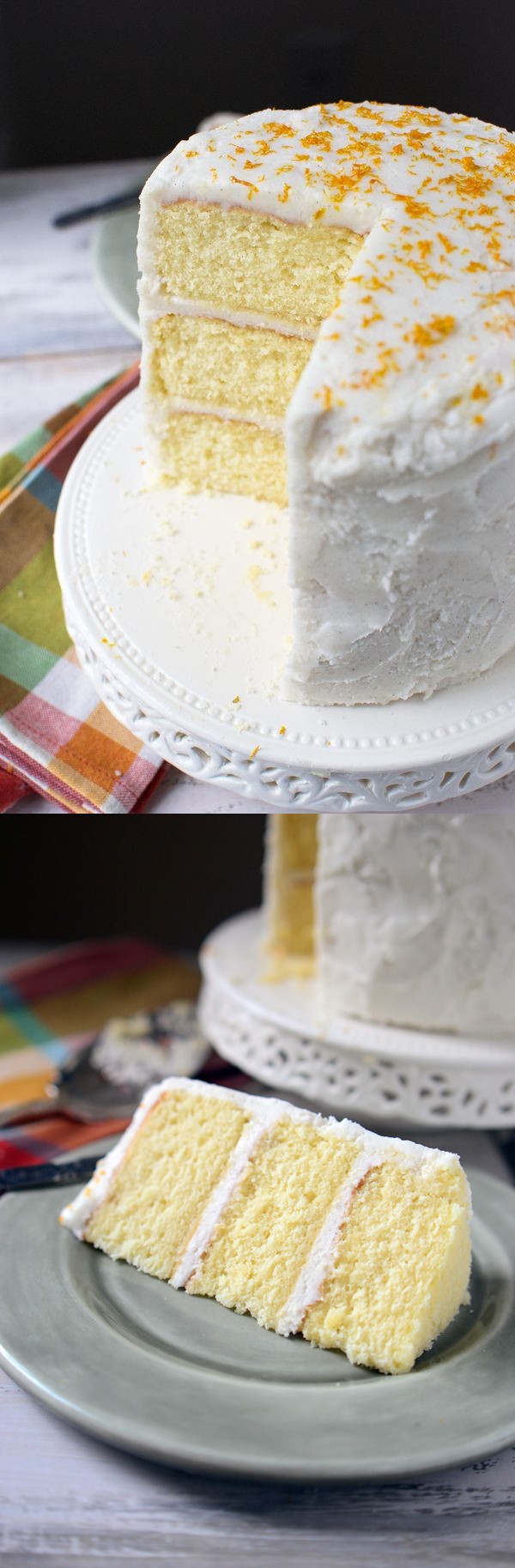 Orange Butter Cake with Cardamom Buttercream