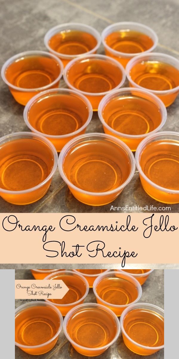 Orange Creamsicle Jello Shots