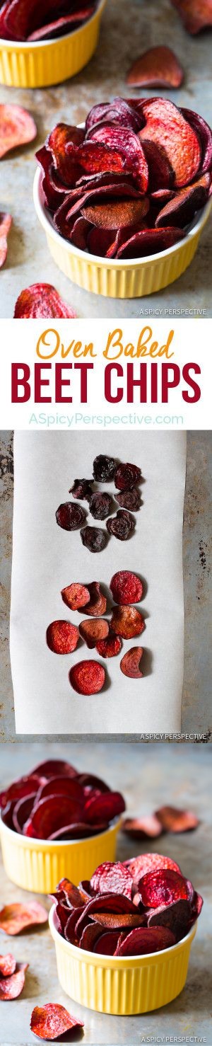 Oven Baked Beet Chips