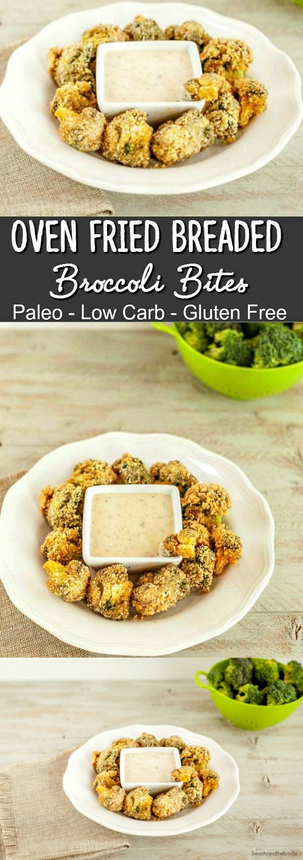 Oven Fried Breaded Broccoli Bites