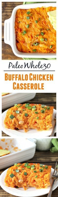 Paleo Buffalo Chicken Casserole