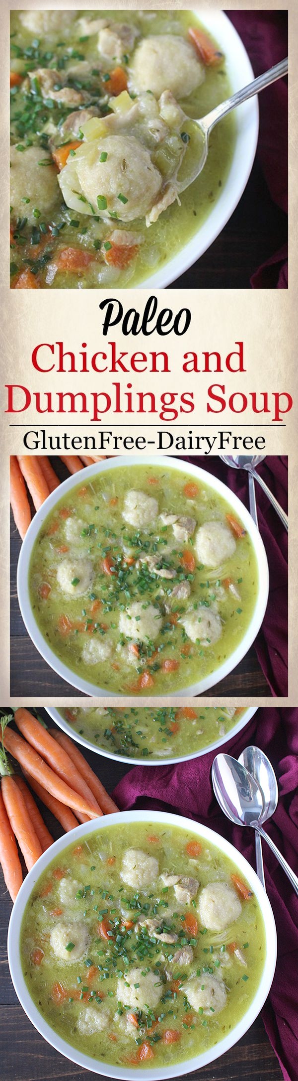 Paleo Chicken and Dumplings Soup