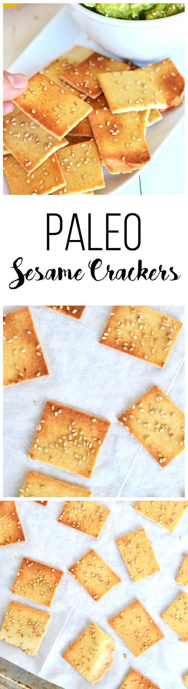 Paleo Sesame Crackers