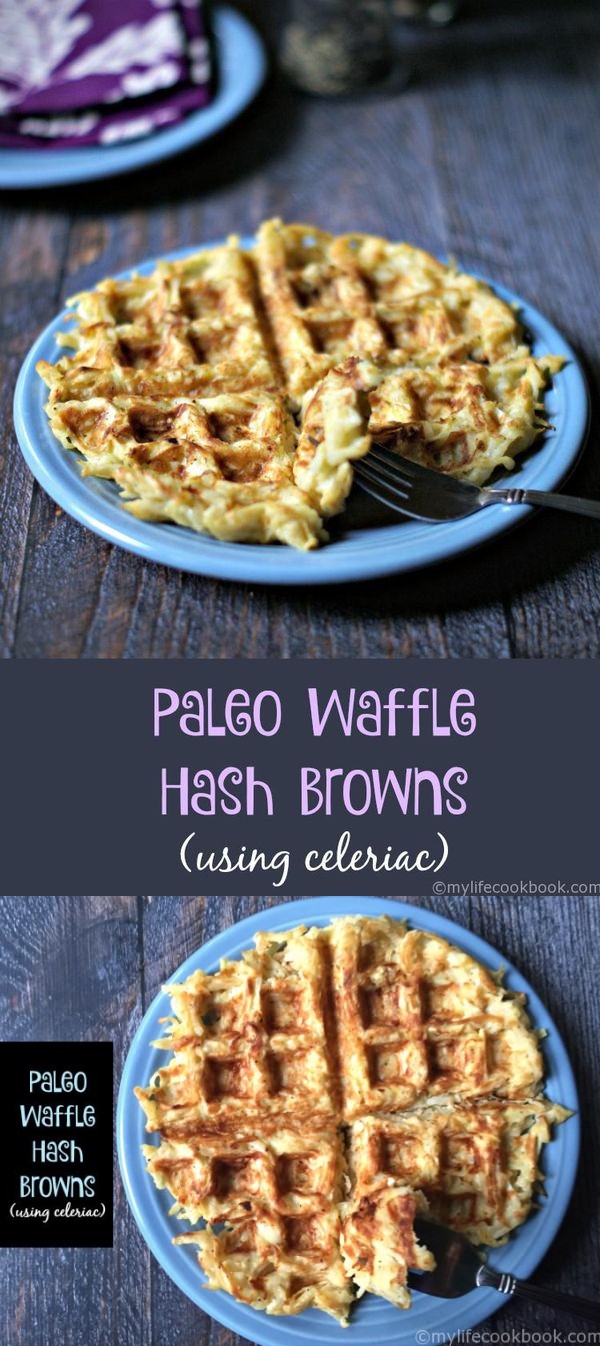 Paleo Waffle Hash Browns (using Celeriac