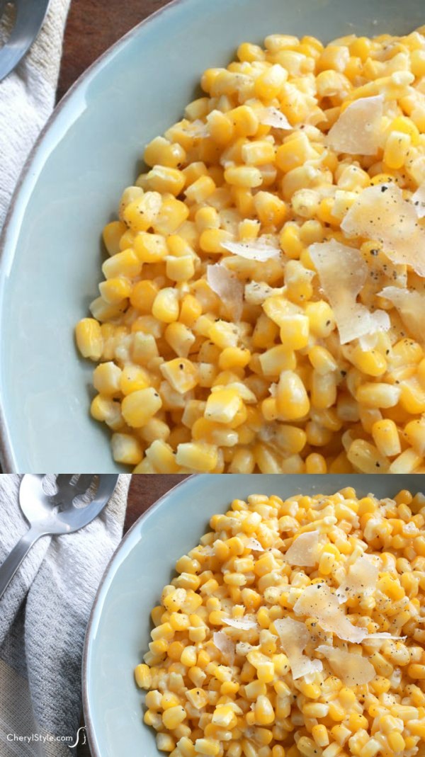 Parmesan garlic corn