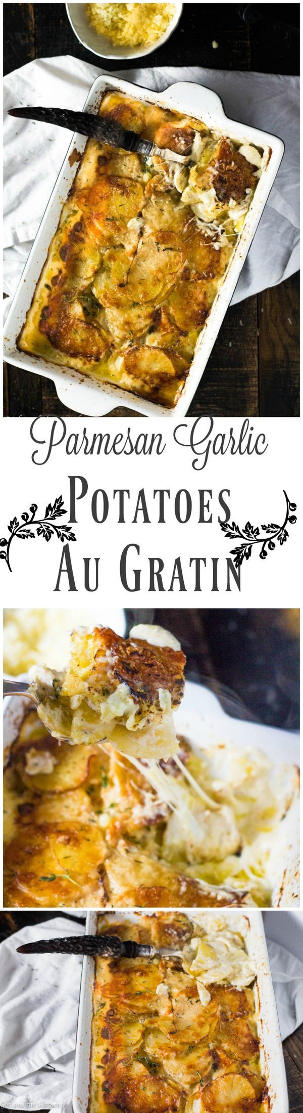 Parmesan Garlic Potatoes Au Gratin (Scalloped Potatoes