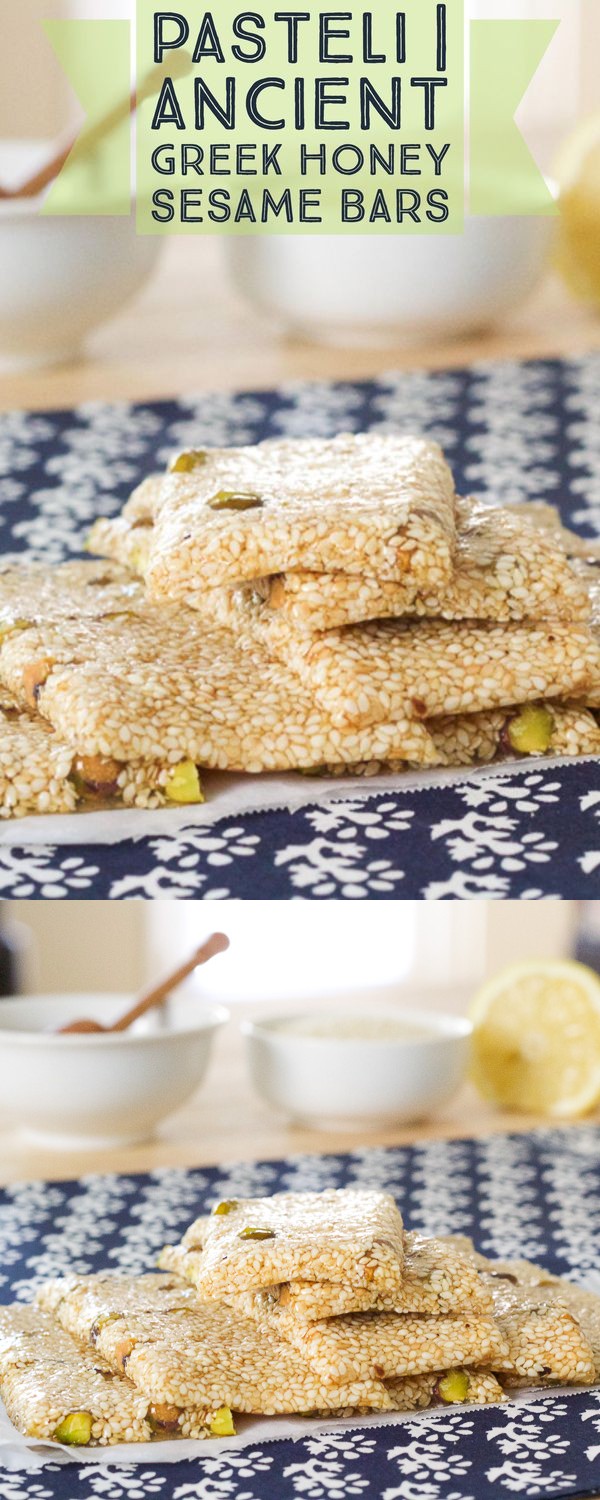 Pasteli | Ancient Greek Honey Sesame bar