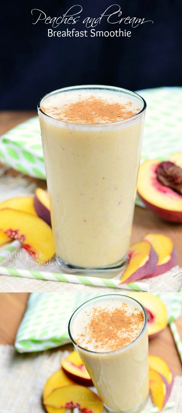 Peaches and Cream Breakfast Smoothie