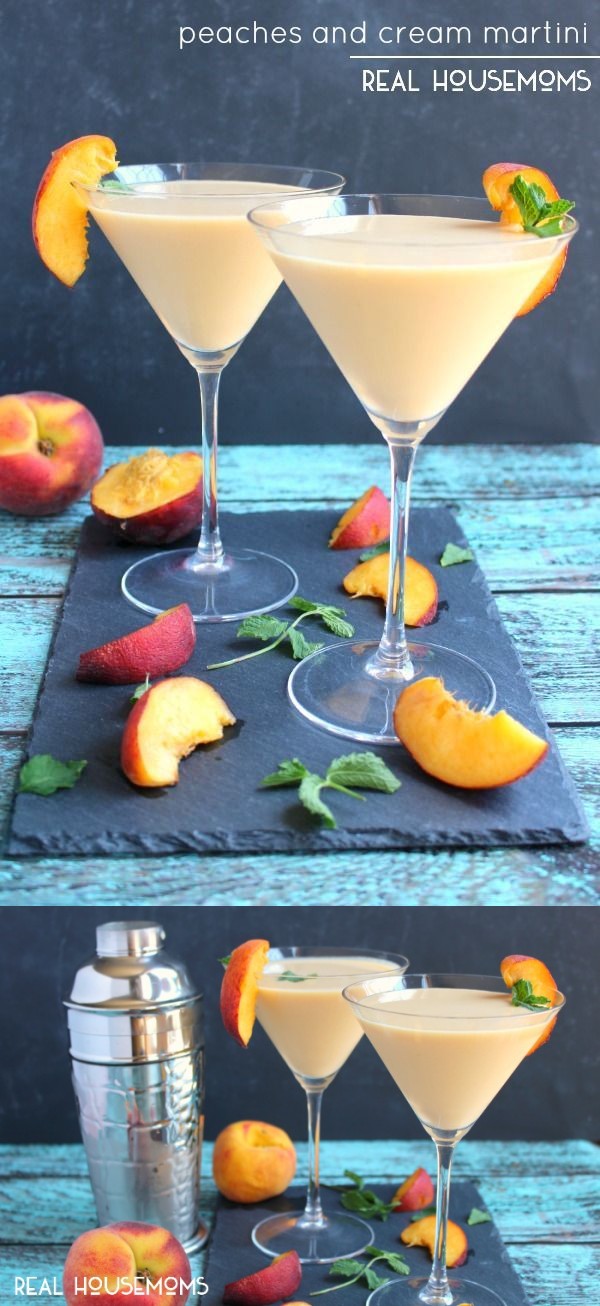 Peaches and Cream Martini