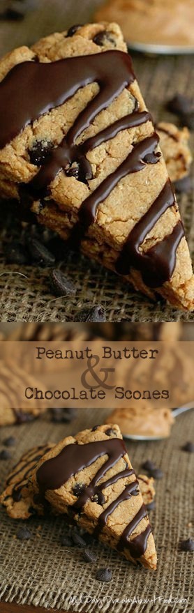 Peanut Butter & Chocolate Scones – Low Carb and Gluten-Free