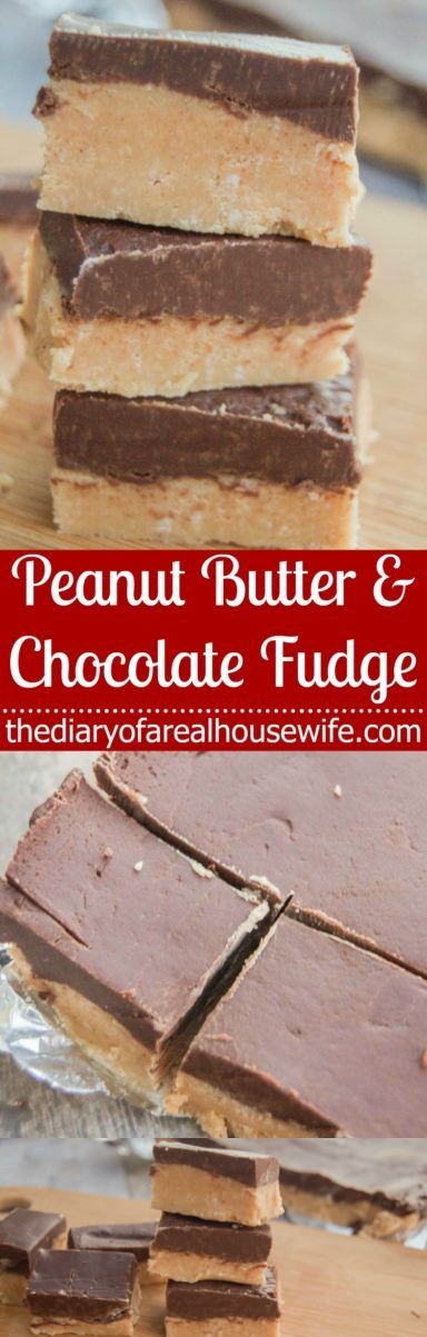 Peanut Butter and Chocolate Fudge