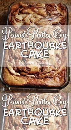 Peanut Butter Cup Earthquake Cake