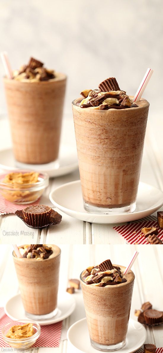 Peanut Butter Frozen Hot Chocolate