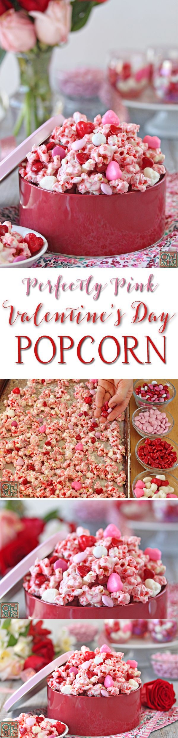 Perfectly Pink Valentine's Day Popcorn