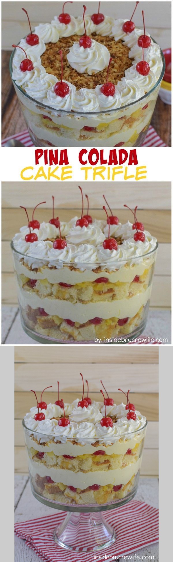 Pina Colada Cake Trifle