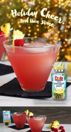 Pineapple Raspberry Martini