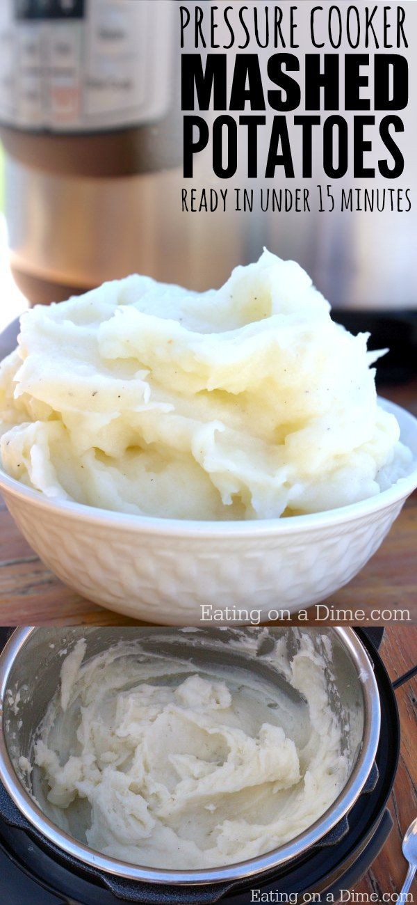 Pressure cooker Mashed Potatoes