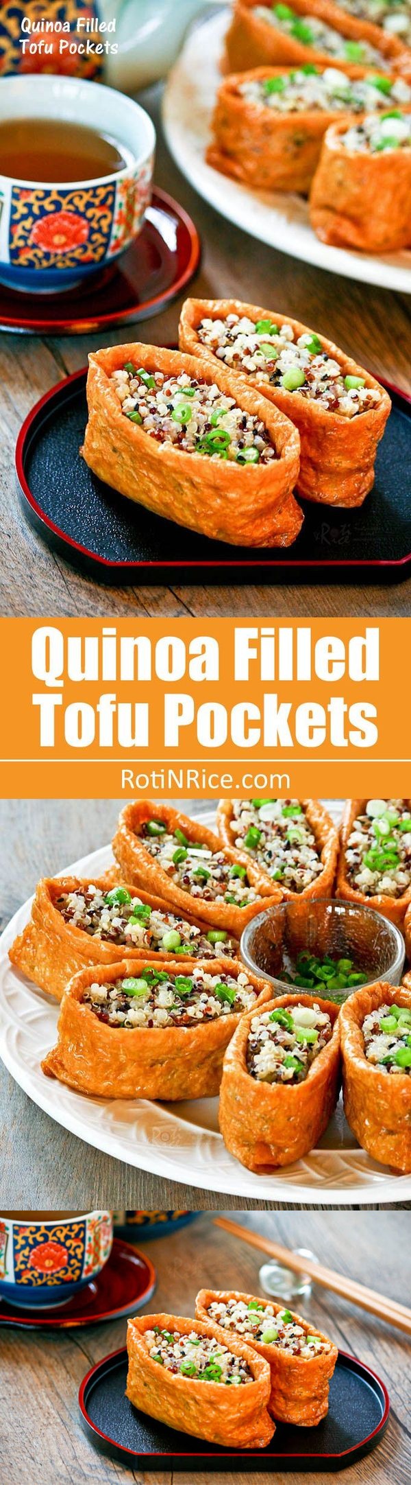 Quinoa Filled Tofu Pockets