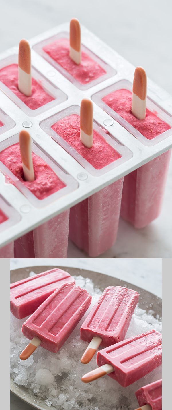 Raspberry Coconut Popsicles