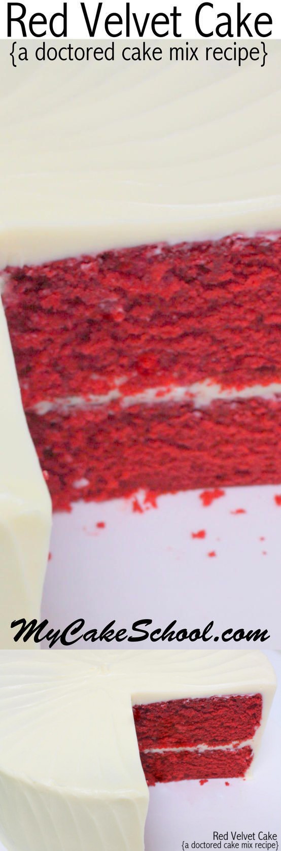 Red Velvet Cake- A Doctored Cake Mix