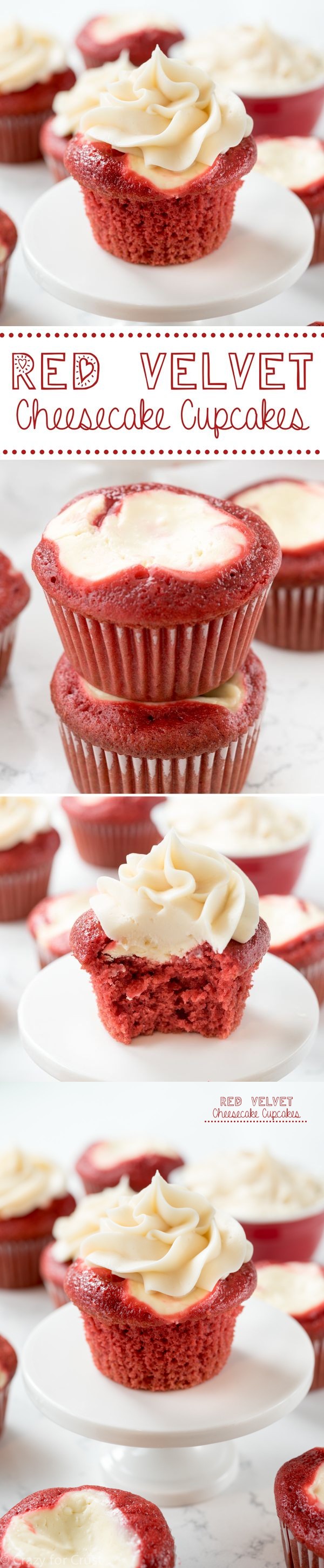 Red Velvet Cheesecake Cupcakes