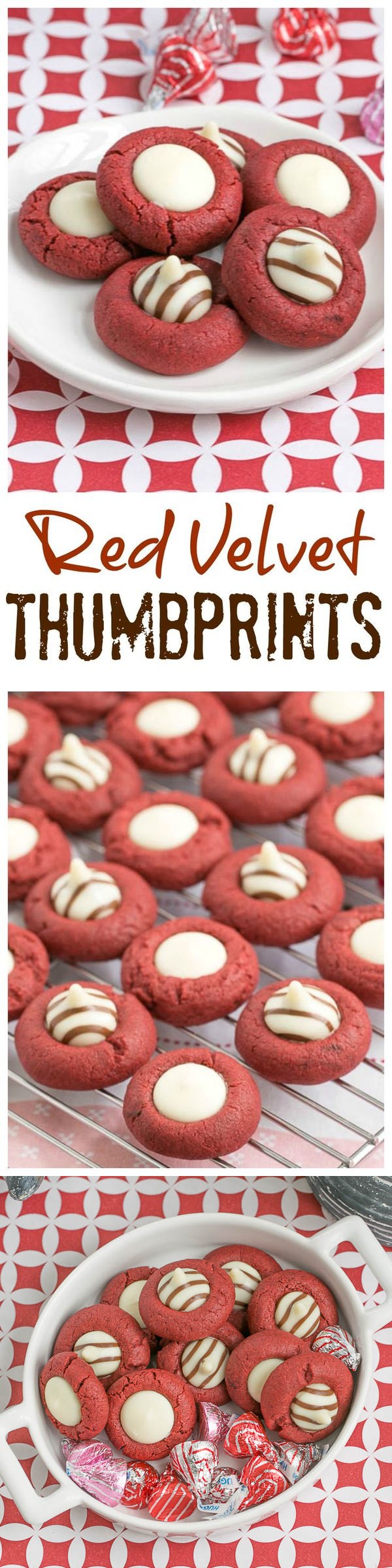 Red Velvet Thumbprints #FoodBloggerLove